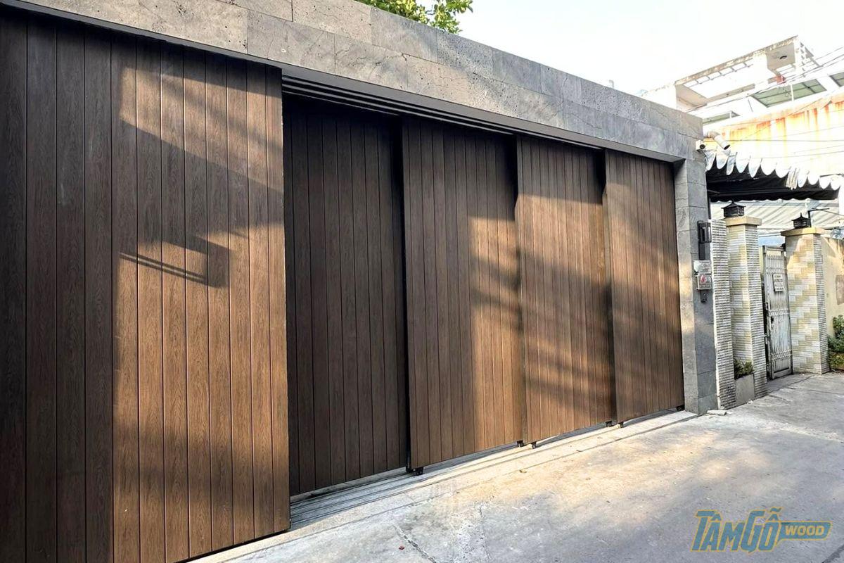 Cổng Gỗ nhựa Composite phủ ASA
